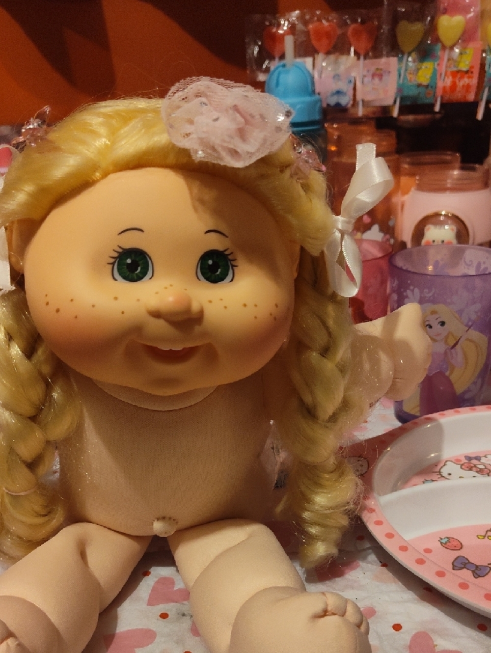 Cabbage Patch Kids 2015 Blonde-Haired Playtime Doll in Pink Outfit - Picture 16 of 16